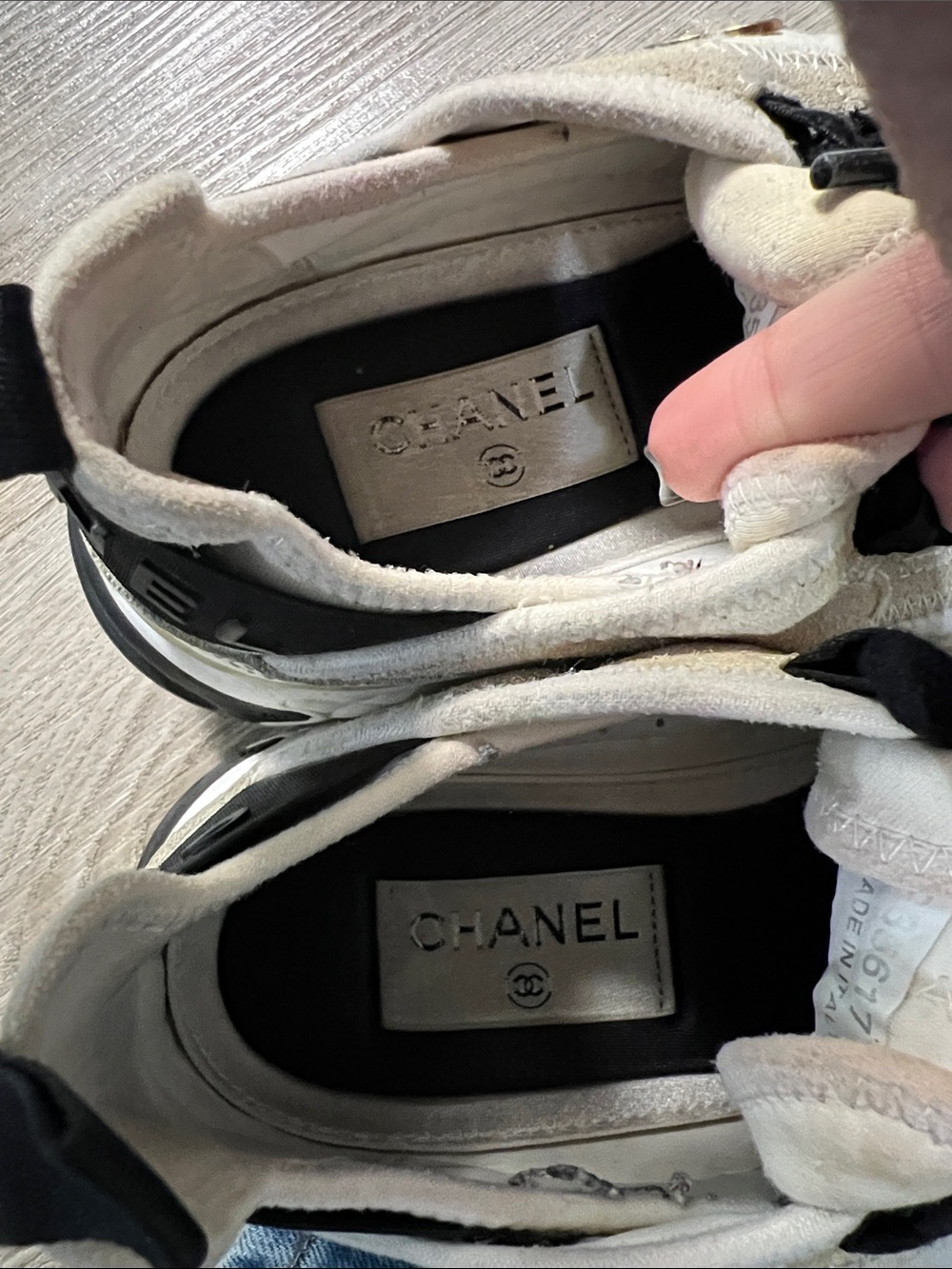 Chanel Trainers Suede and Leather Sneakers - Picture 8 of 15